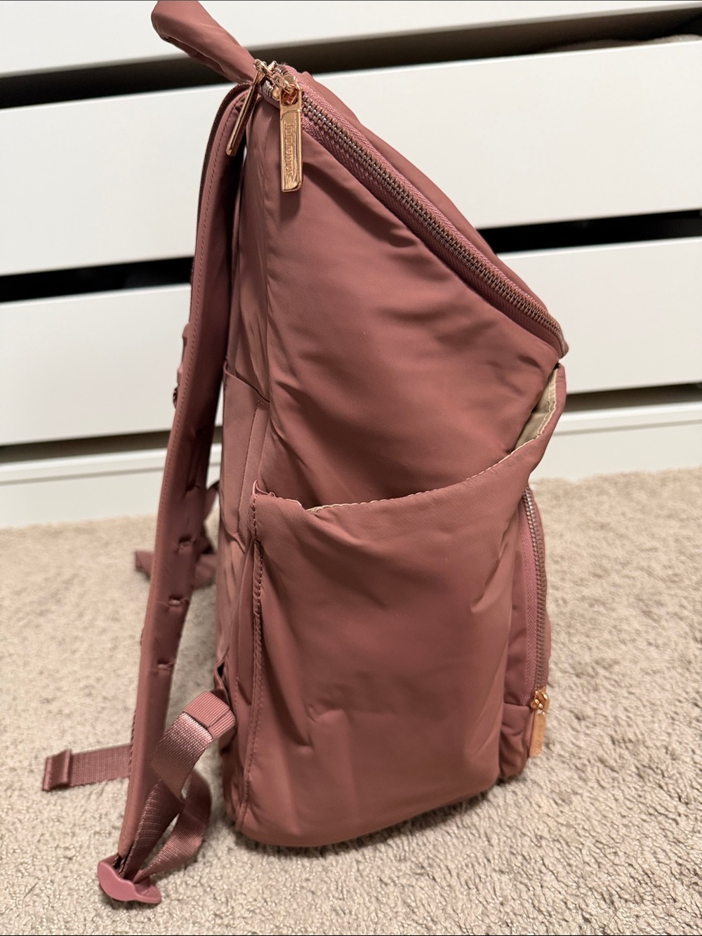 Lululemon Dusty Rose Backpack Set with Pouch and Changing Pad - Picture 5 of 10